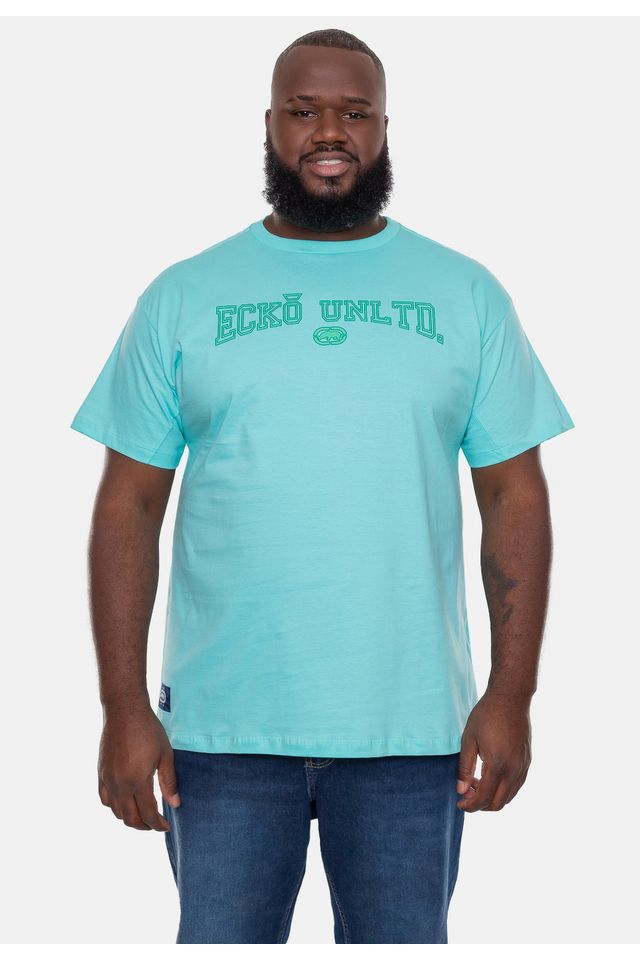 Camiseta-Ecko-Plus-Size-Estampada-Verde