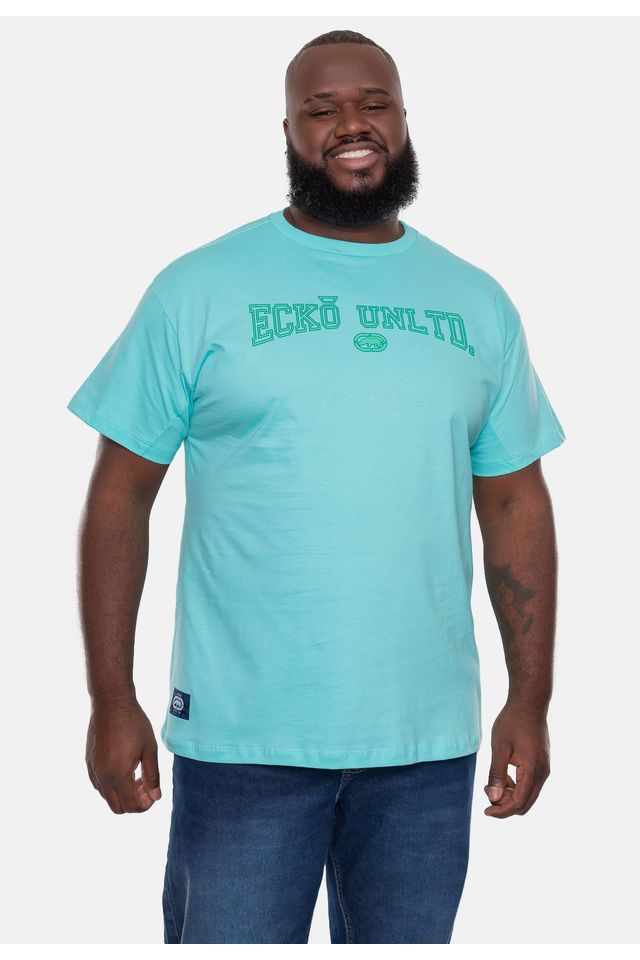 Camiseta-Ecko-Plus-Size-Estampada-Verde