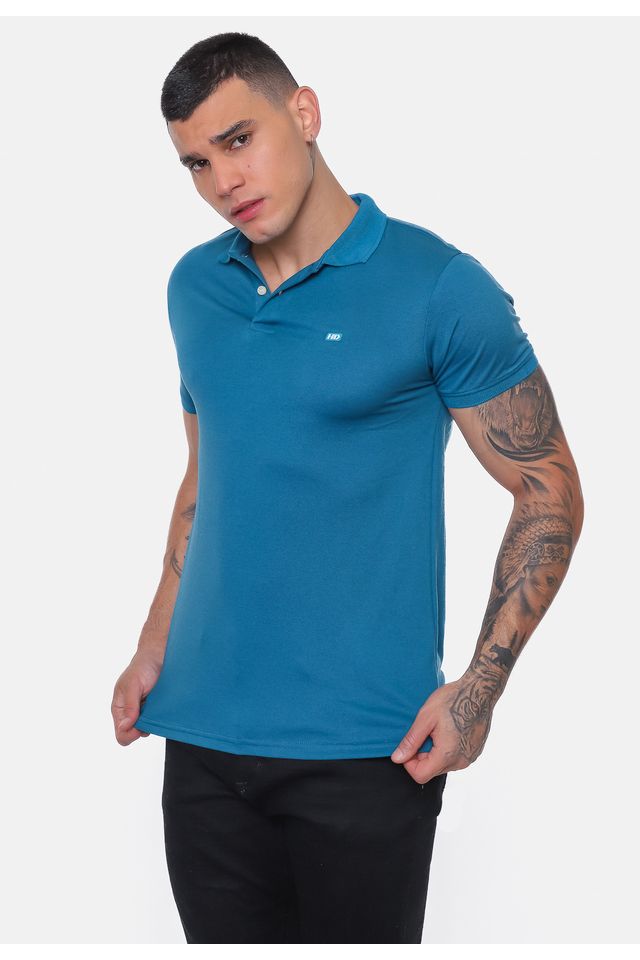 Camisa-Polo-HD-Sleeve-Azul-Petroleo