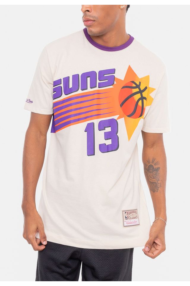 Camiseta-Mitchell---Ness-Especial-Phoenix-Suns-Bege
