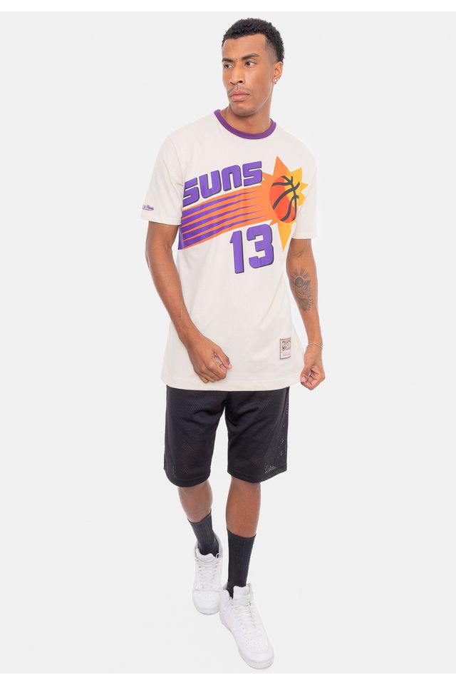 Camiseta-Mitchell---Ness-Especial-Phoenix-Suns-Bege