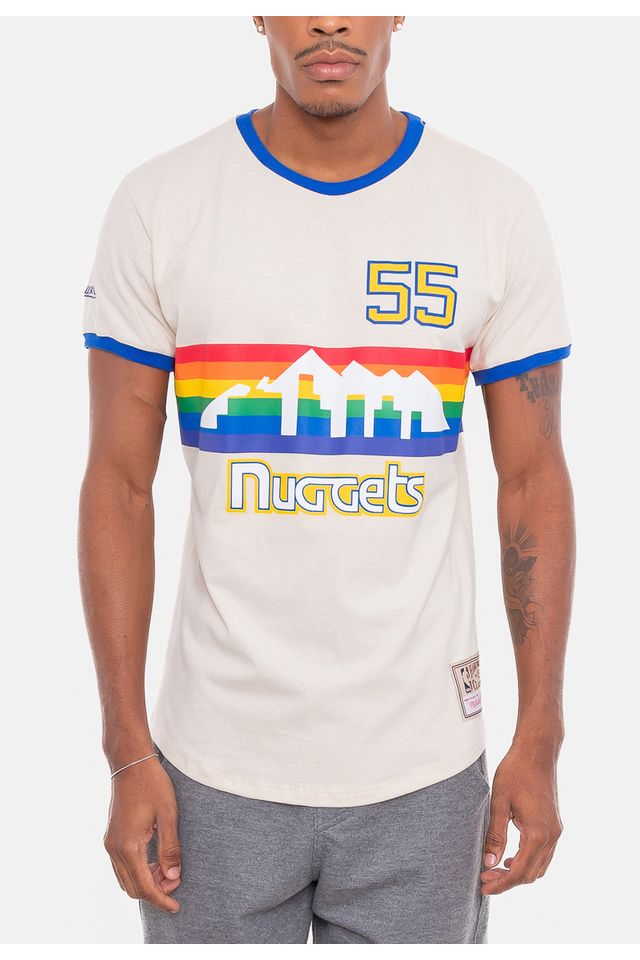 Camiseta-Mitchell---Ness-Dikembe-Mutombo-Denver-Nuggets-Bege