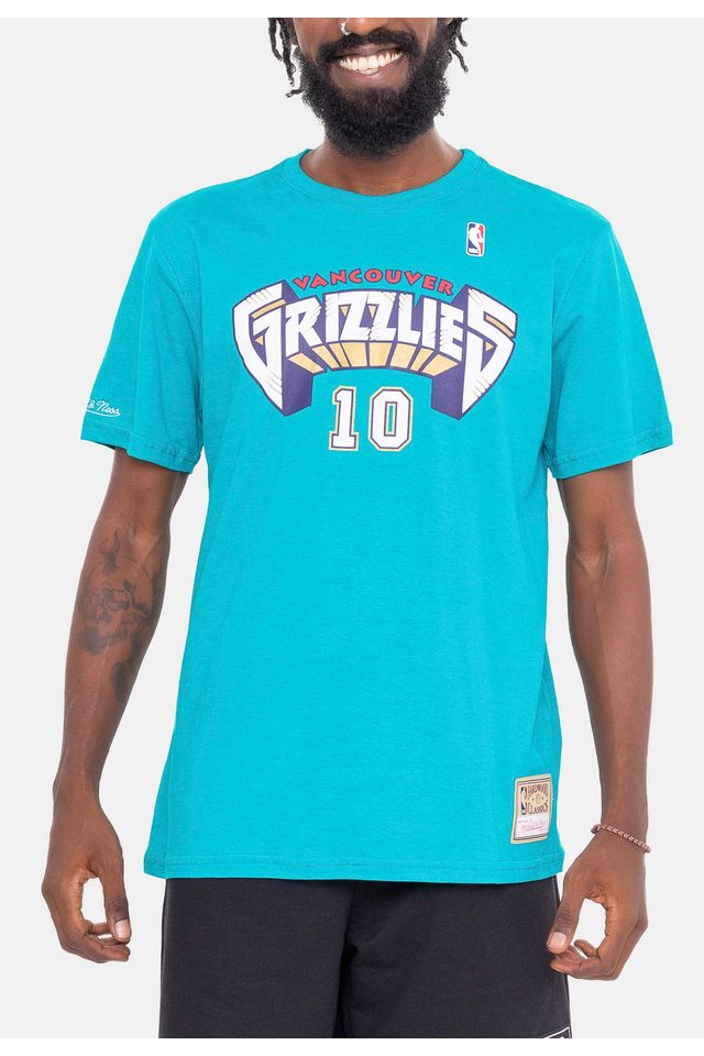 Camiseta-Mitchell---Ness-Name-And-Number-Mike-Bibby-Vancouver-Grizzlies-Verde
