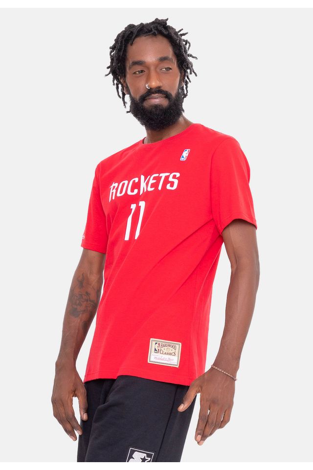 Camiseta-Mitchell---Ness-Name-And-Number-Yao-Ming-Houston-Rockets-Vermelha