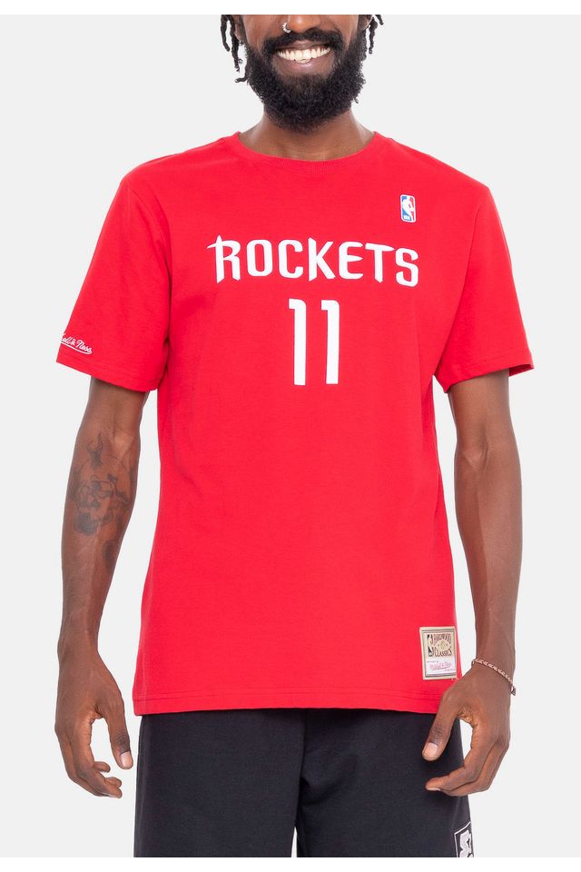 Camiseta-Mitchell---Ness-Name-And-Number-Yao-Ming-Houston-Rockets-Vermelha