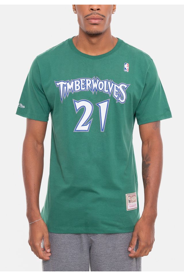 Camiseta-Mitchell---Ness-Especial-Minnesota-Timberwolves-Verde