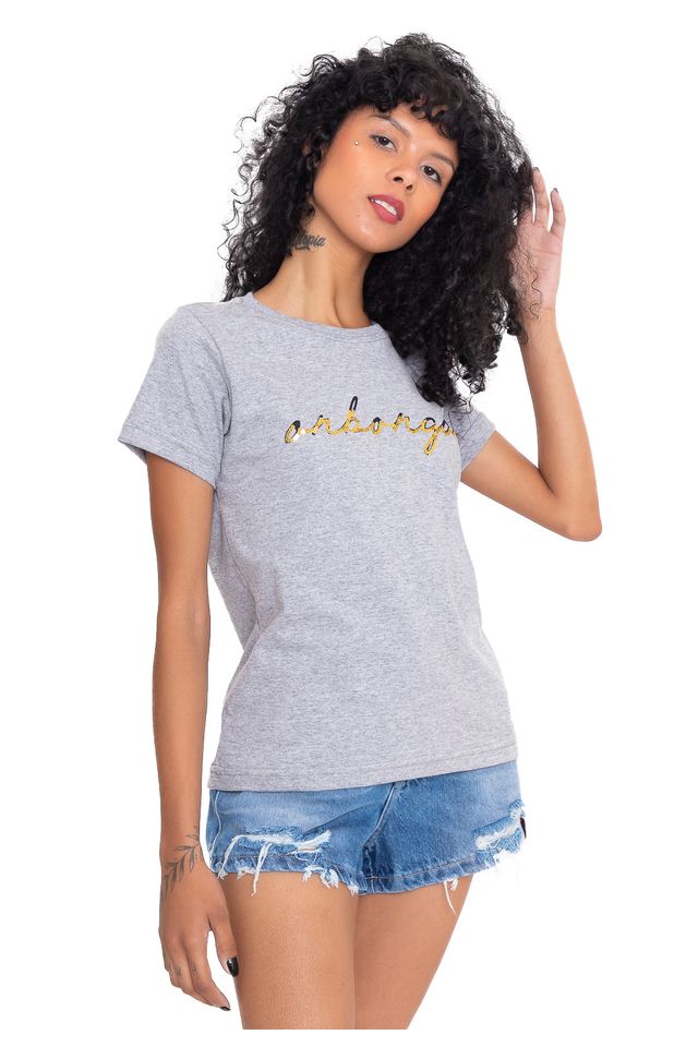 Camiseta-Onbongo-Feminina-Lau-Cinza-Mescla