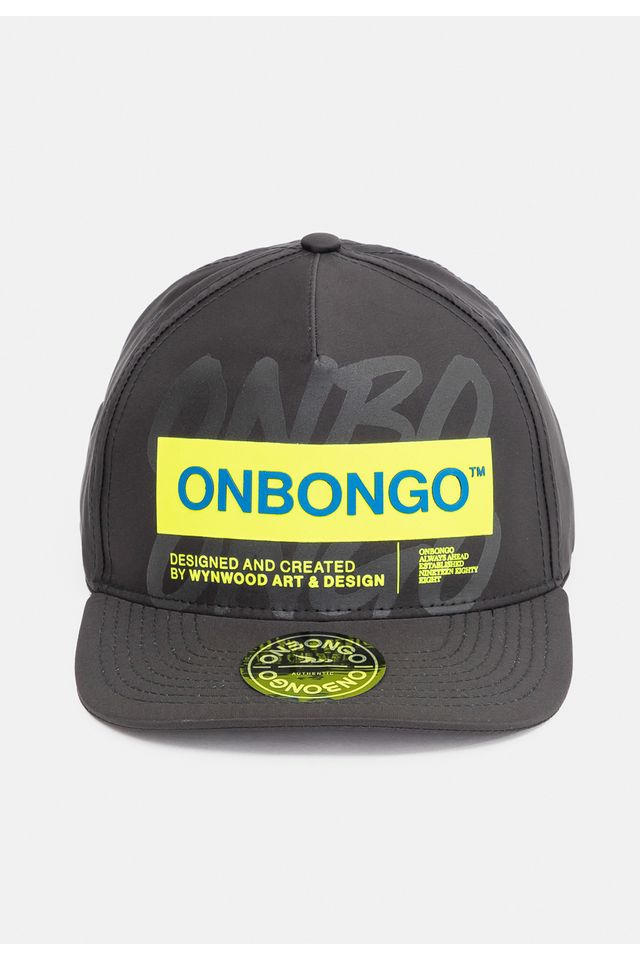 Bone-Onbongo-Snapback-Aba-Curva-Preto