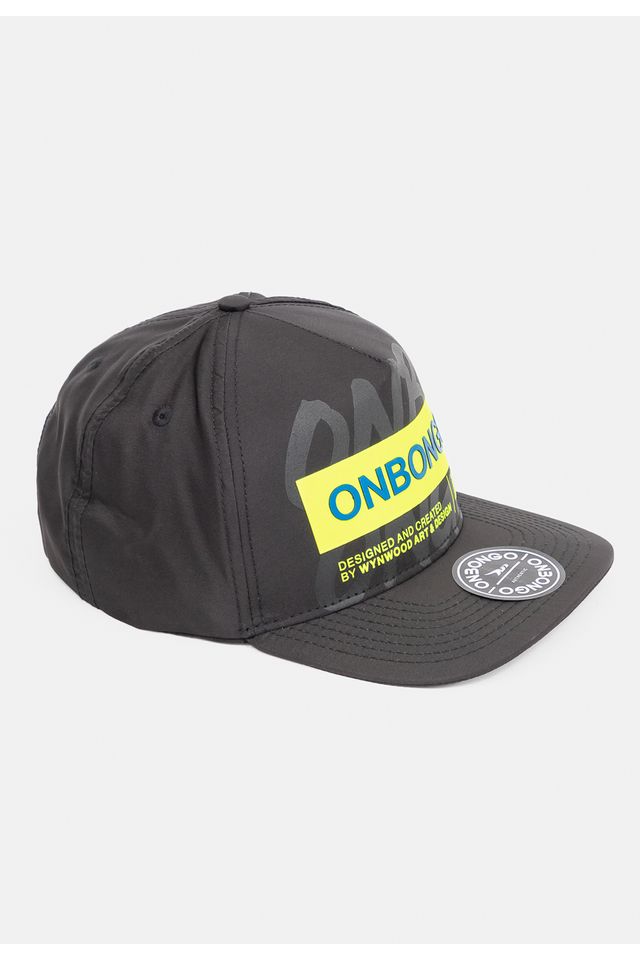 Bone-Onbongo-Snapback-Aba-Curva-Preto