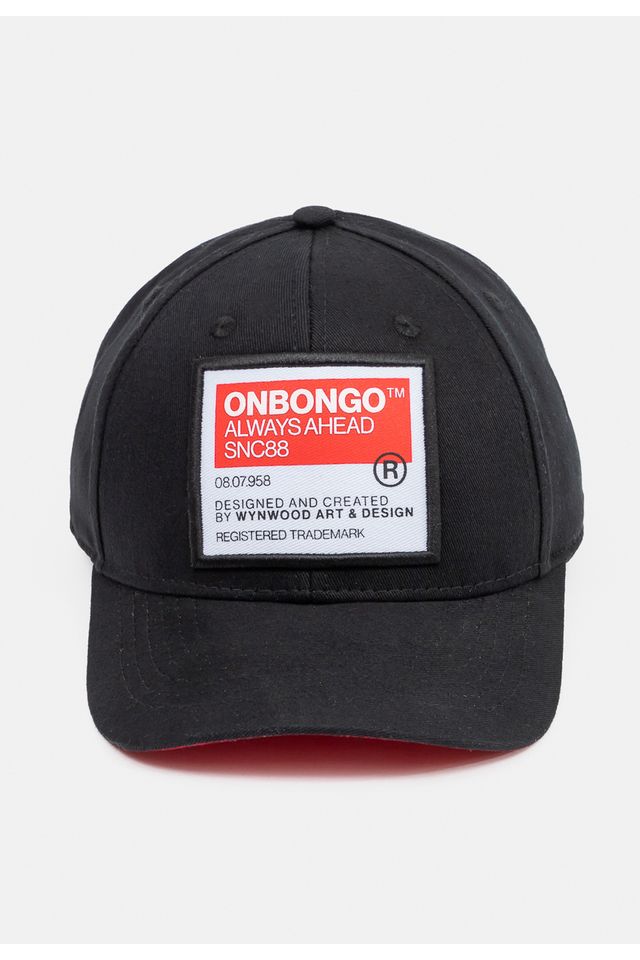 Bone-Onbongo-Snapback-Aba-Curva-Preto