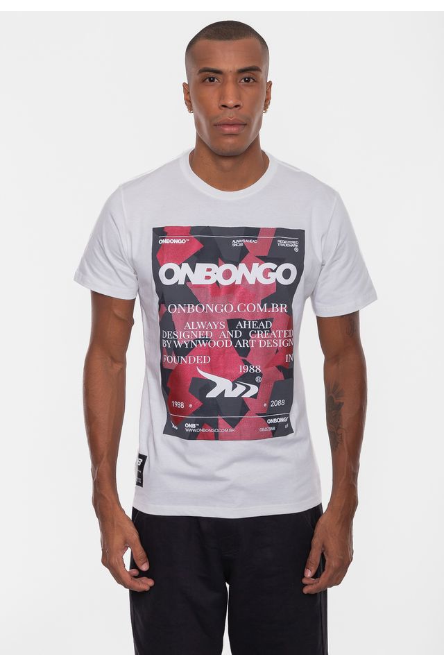 Camiseta-Onbongo-Camo-Branca