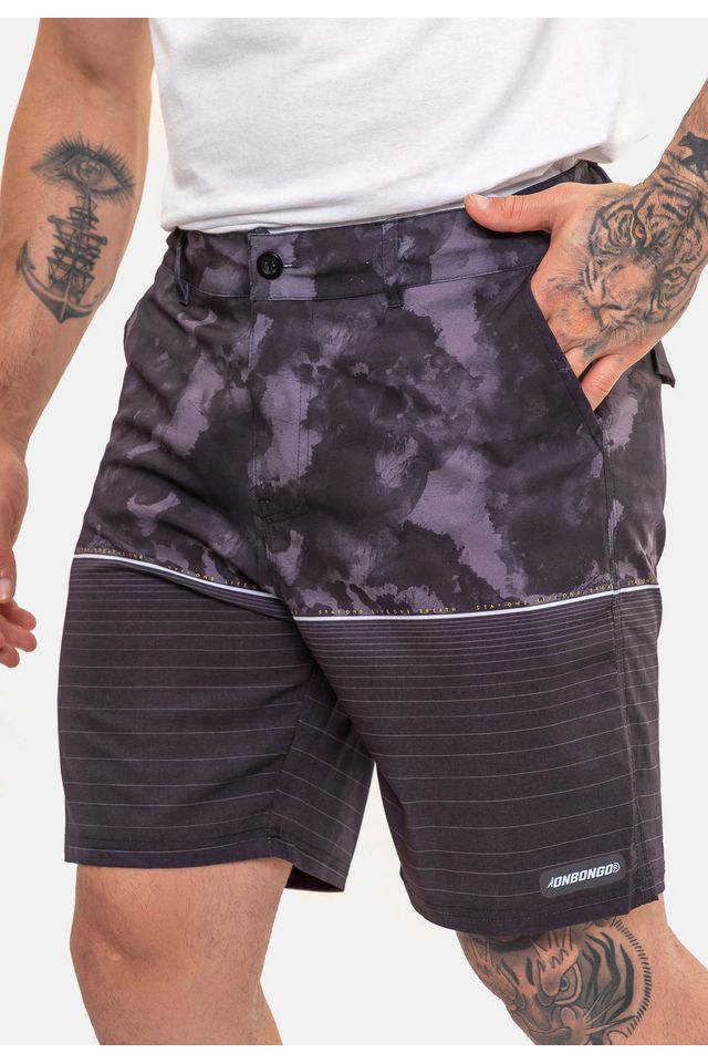 Boardshort-Onbongo-Hibrido-Preto