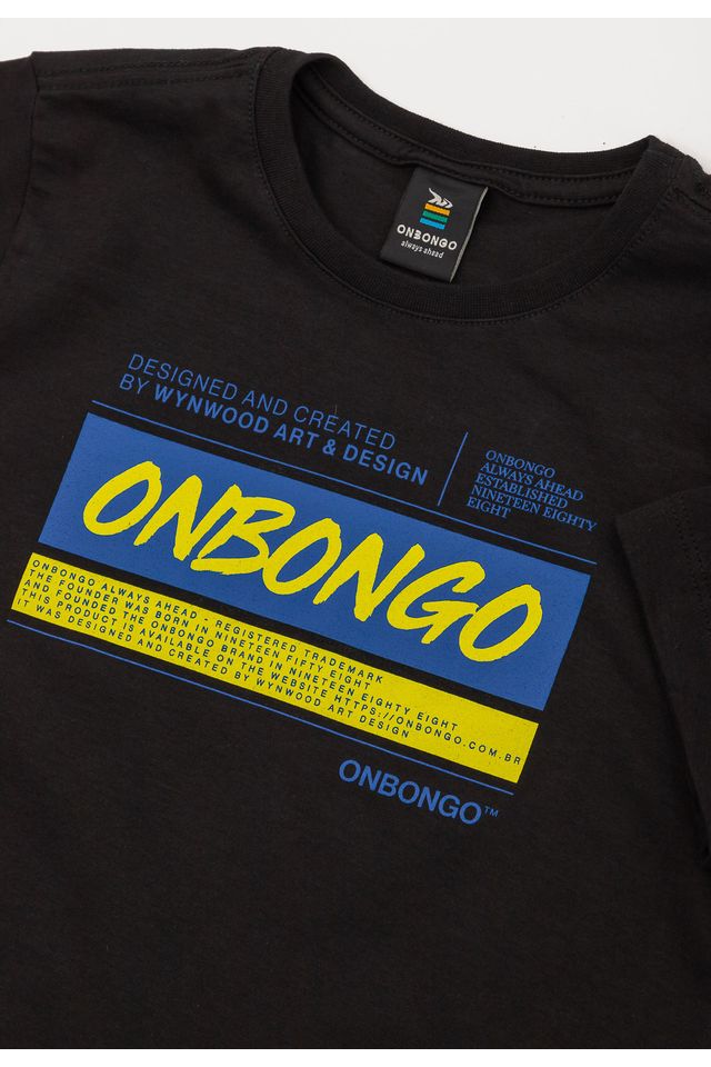 Camiseta-Onbongo-Juvenil-Way-Preta