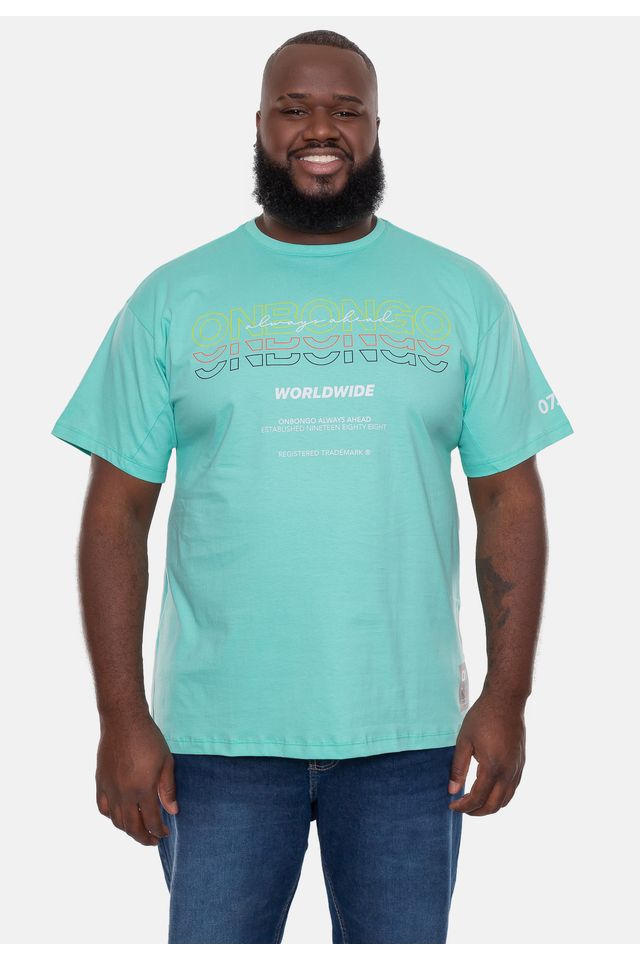 Camiseta-Onbongo-Plus-Size-Estampada-Replay-Verde-Dubai