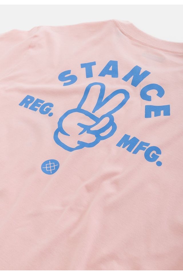 Camiseta-Stance-Estampa-Finger-Rosa