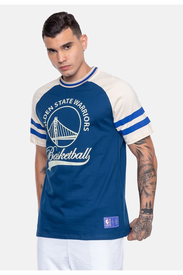 Camiseta-NBA-Seventy-Golden-State-Warriors-Azul-Indigo