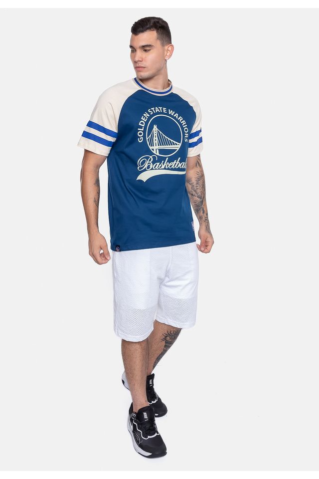 Camiseta-NBA-Seventy-Golden-State-Warriors-Azul-Indigo