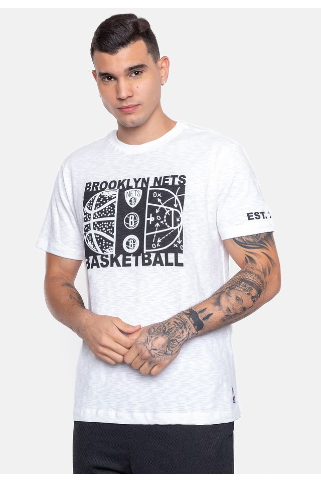 Camiseta-NBA-Straight-Up-Brooklyn-Nets-Off-White