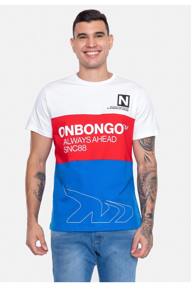 Camiseta-Onbongo-Blocks-Azul-Royal