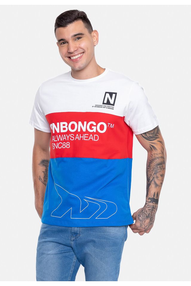 Camiseta-Onbongo-Blocks-Azul-Royal