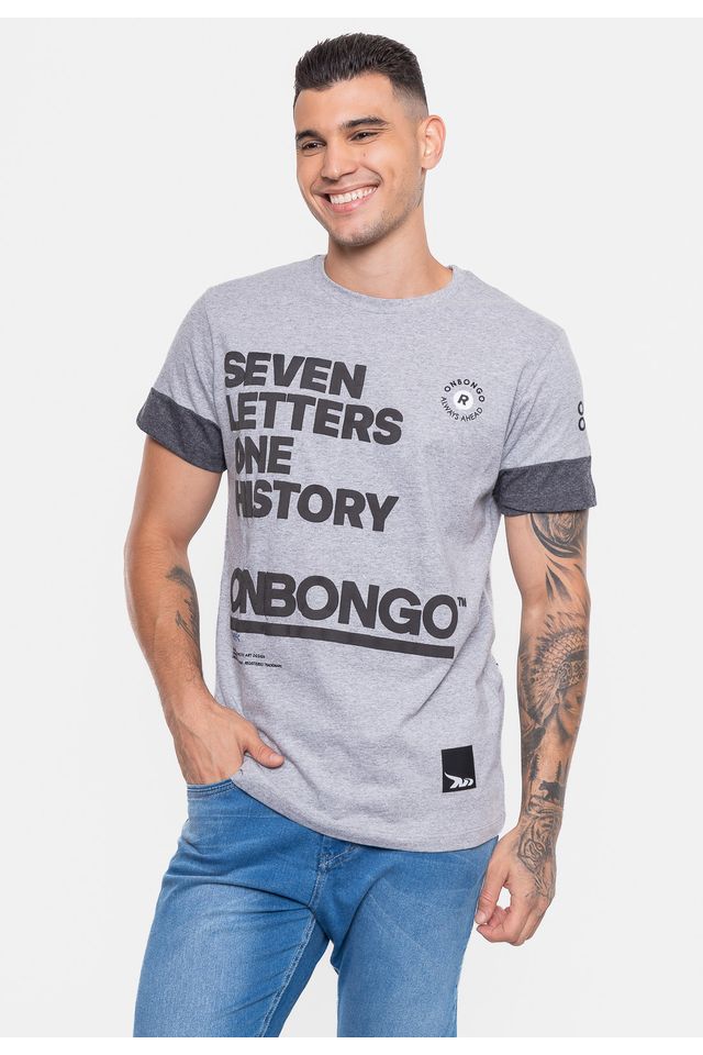 Camiseta-Onbongo-Seven-Cinza-Mescla