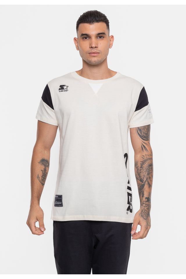 Camiseta-Starter-Estampada-Off-White Camiseta-Starter-Estampada-Off-White
