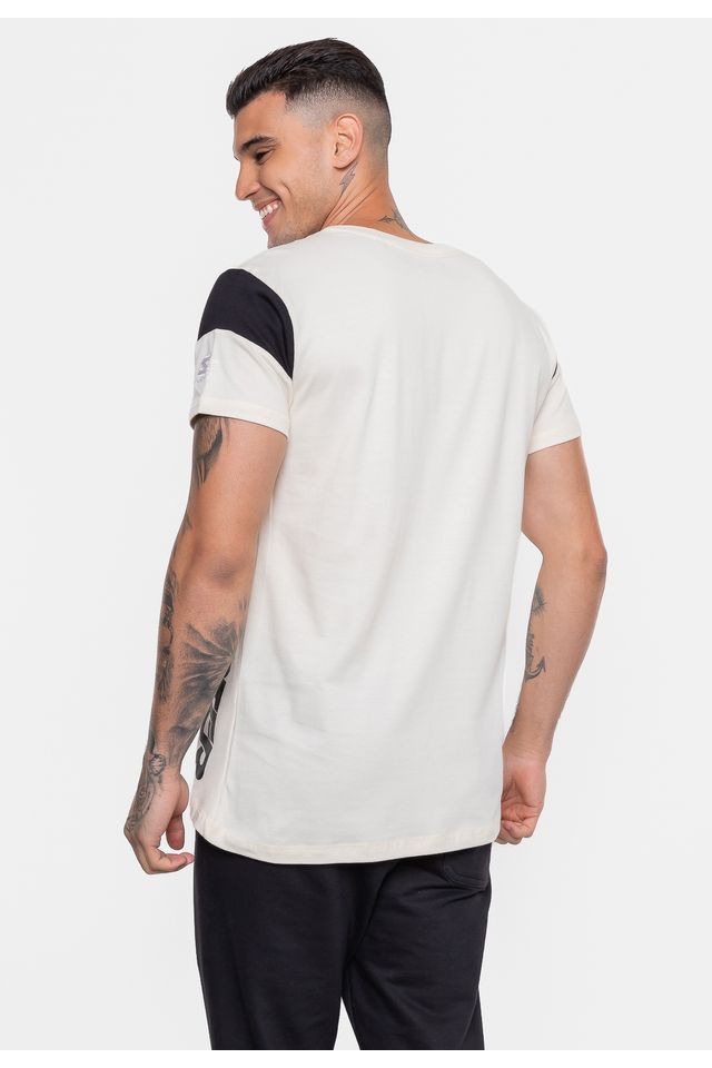 Camiseta-Starter-Estampada-Off-White Camiseta-Starter-Estampada-Off-White