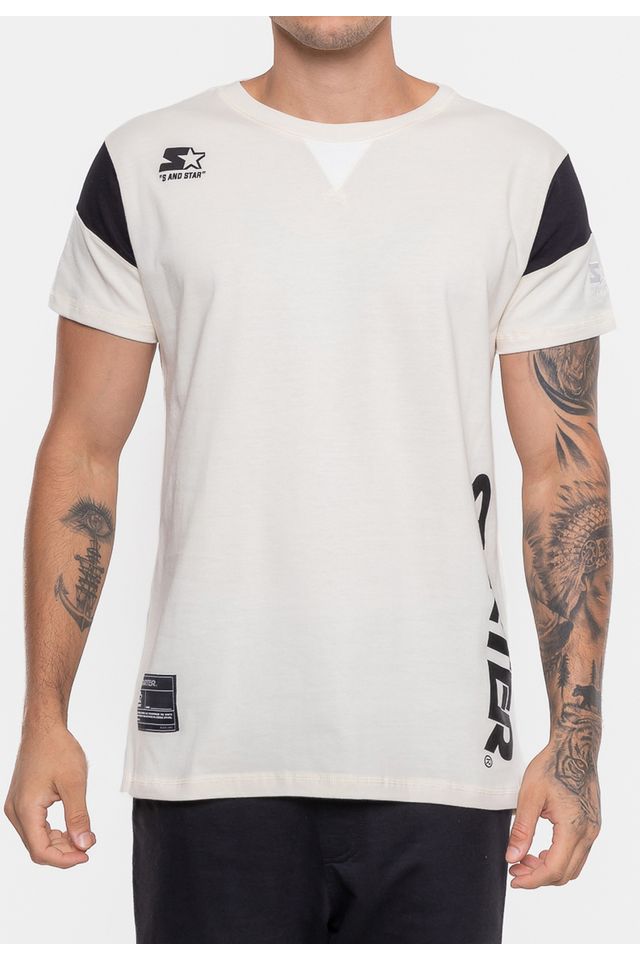Camiseta-Starter-Estampada-Off-White Camiseta-Starter-Estampada-Off-White
