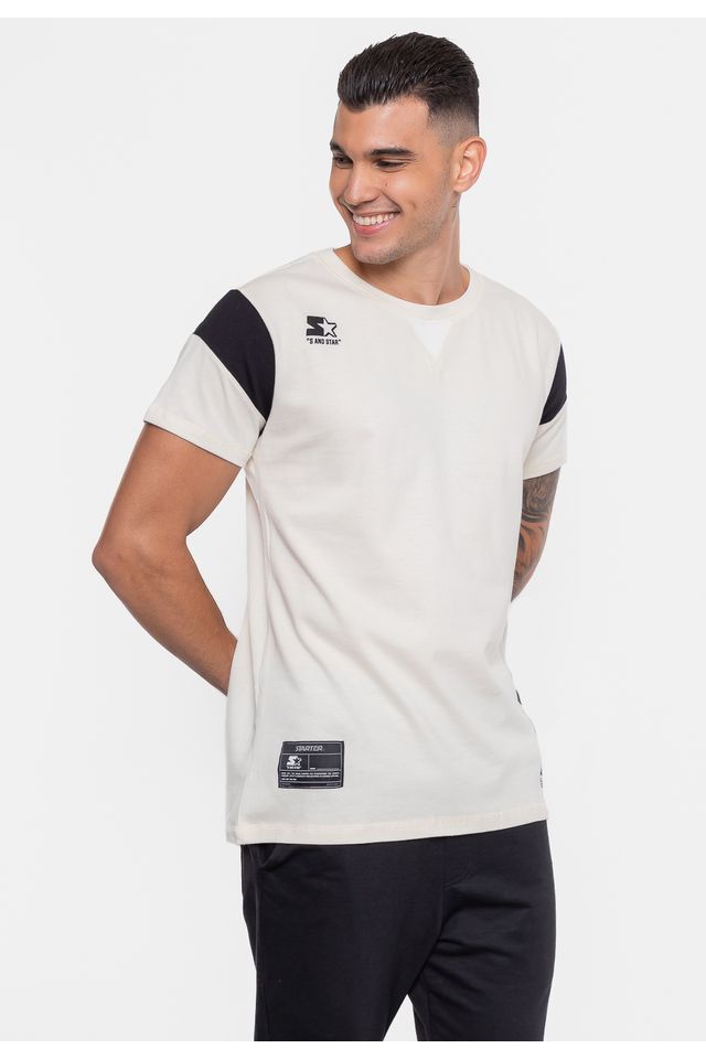 Camiseta-Starter-Estampada-Off-White Camiseta-Starter-Estampada-Off-White