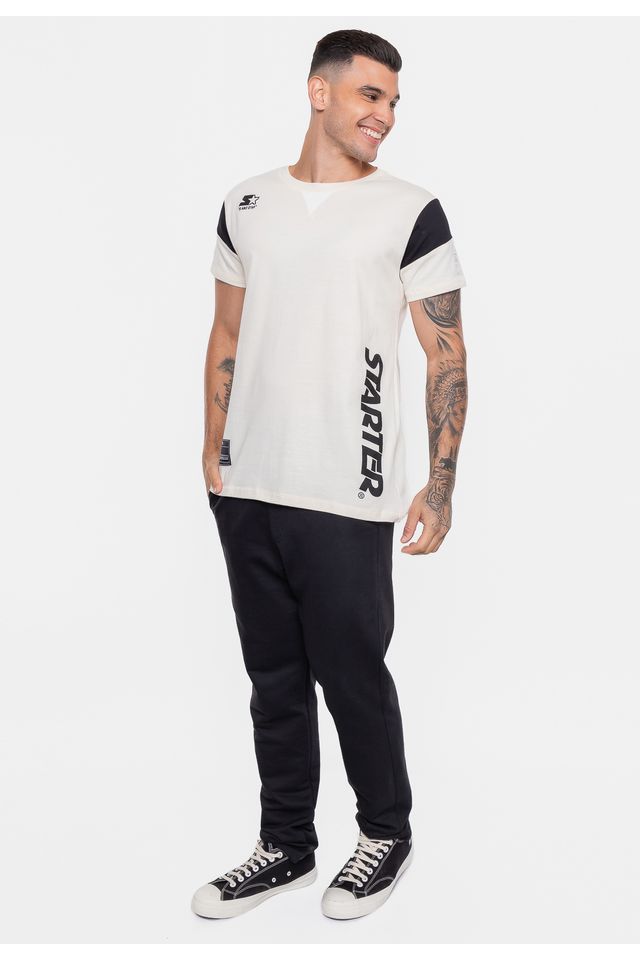 Camiseta-Starter-Estampada-Off-White Camiseta-Starter-Estampada-Off-White