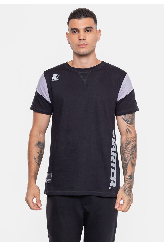 Camiseta-Starter-Estampada-Preta Camiseta-Starter-Estampada-Preta