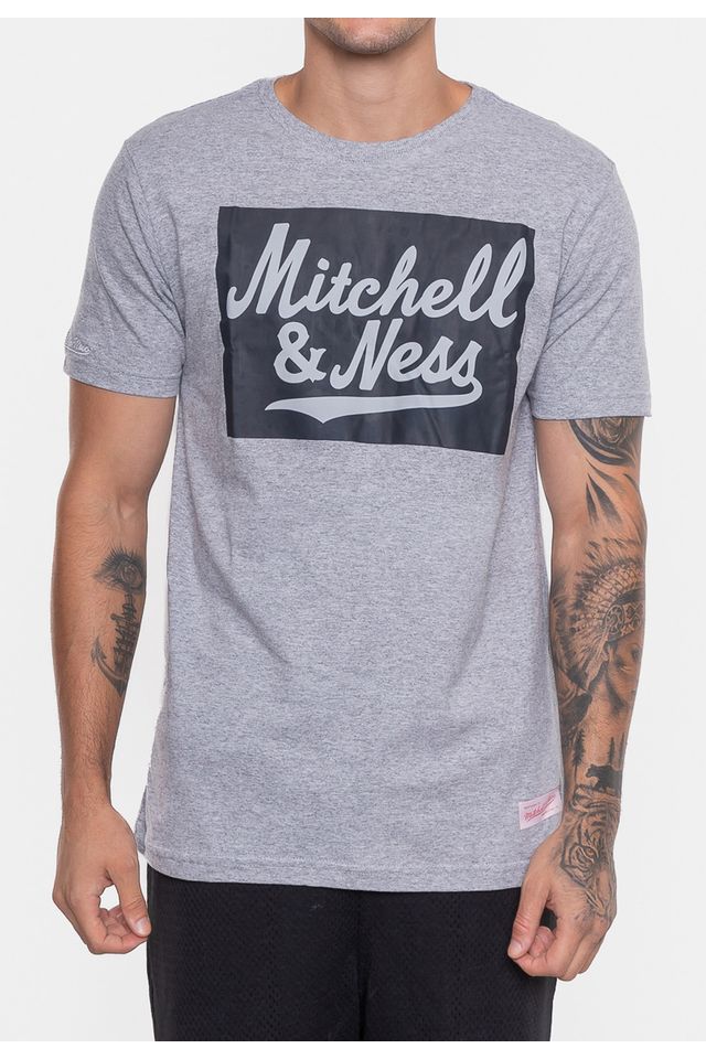 Camiseta-Mitchell---Ness-Masculina-Estampada-Cinza-Mescla