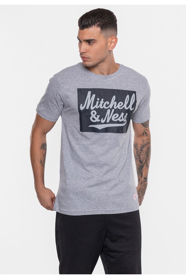 Camiseta-Mitchell---Ness-Masculina-Estampada-Cinza-Mescla