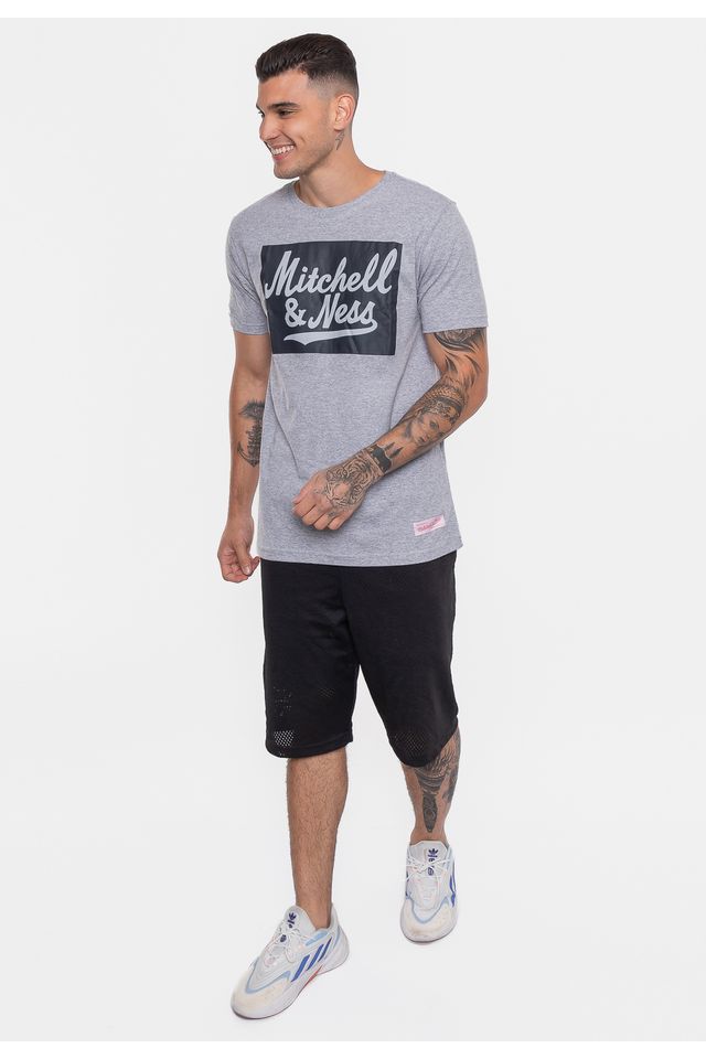 Camiseta-Mitchell---Ness-Masculina-Estampada-Cinza-Mescla