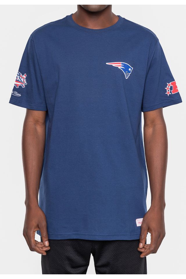 Camiseta-Mitchell---Ness-Masculina-Superbowl-Champ-New-England-Patriots-Azul-Marinho