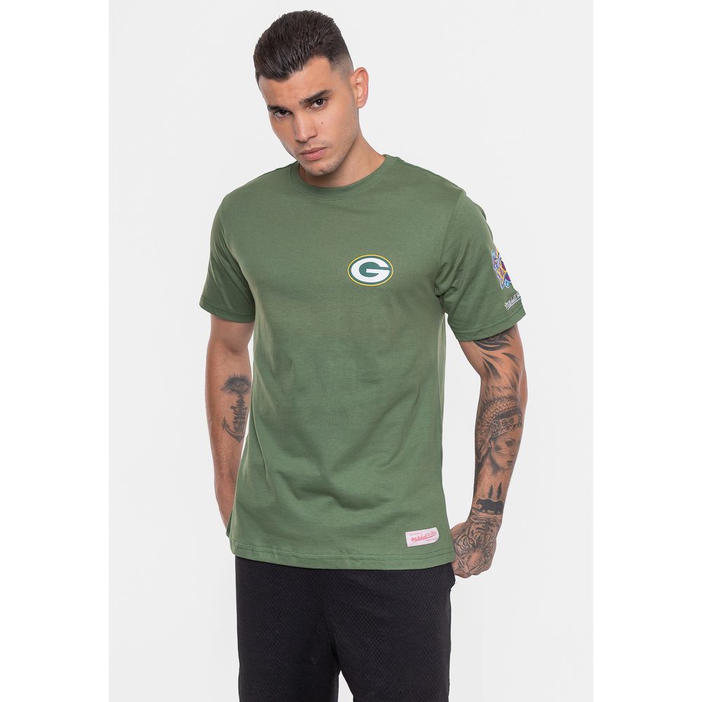 Camiseta Mitchell & Ness Masculina Superbowl Champ Green Bay Packers ...