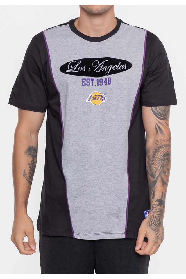 Camiseta-NBA-Eightie-Team-Los-Angeles-Lakers-Preta