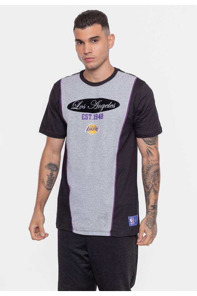 Camiseta-NBA-Eightie-Team-Los-Angeles-Lakers-Preta