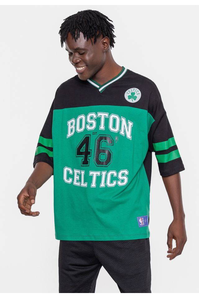 Camiseta-NBA-Football-Boston-Celtics-Preta