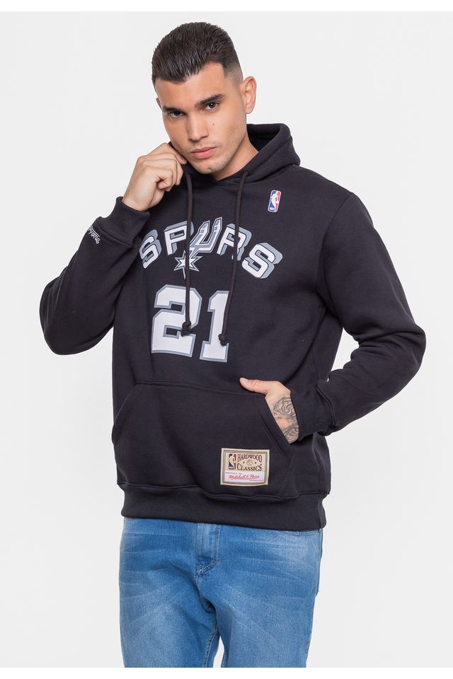 Moletom-Mitchell---Ness-San-Antonio-Spurs-Duncan-Preto