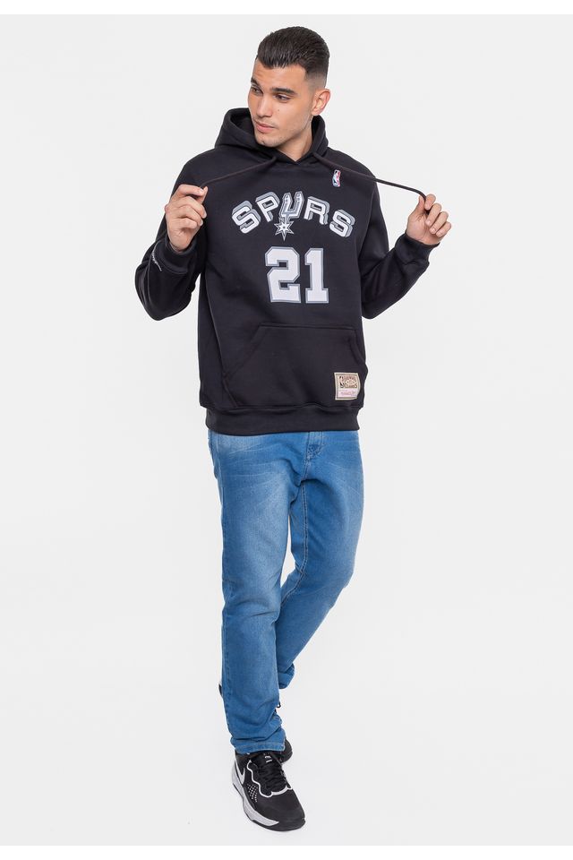 Moletom-Mitchell---Ness-San-Antonio-Spurs-Duncan-Preto