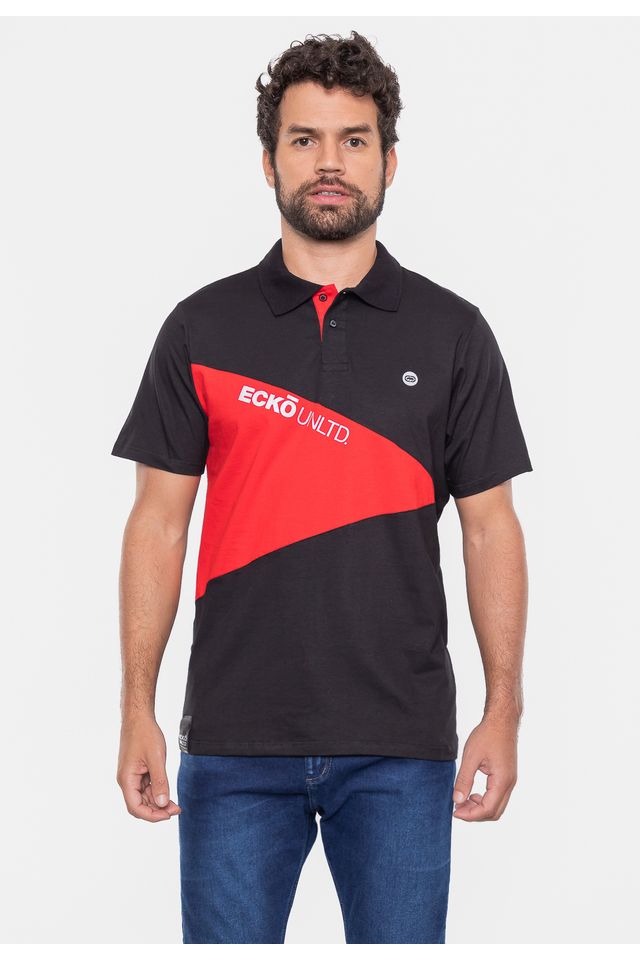 Camisa-Polo-Ecko-Especial-Preta