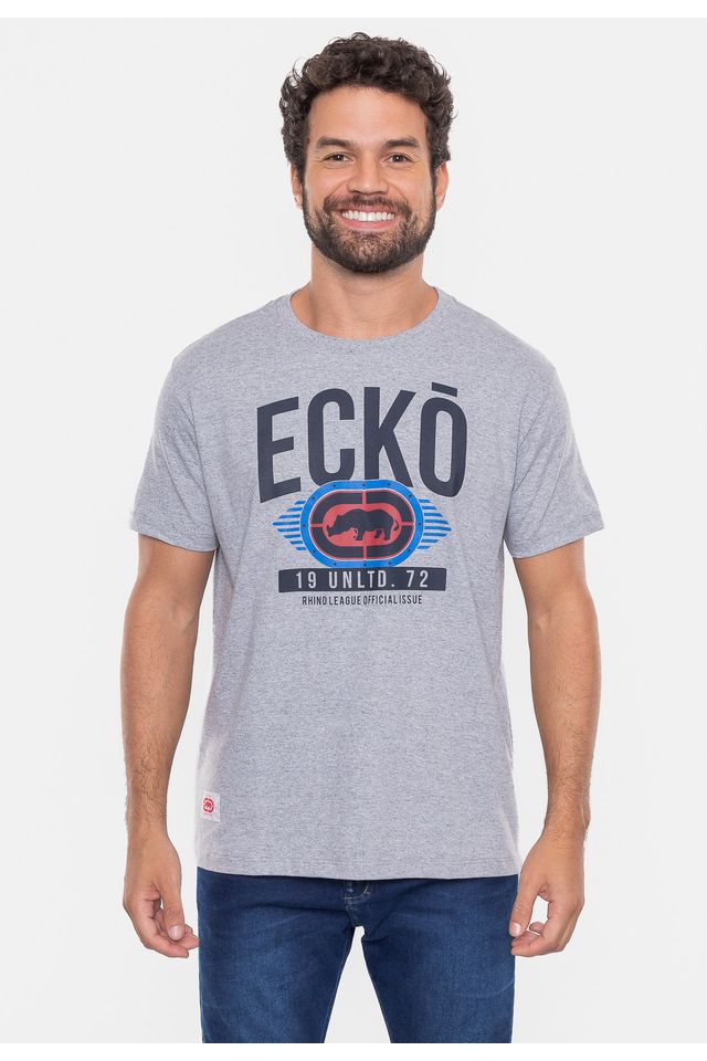 Camiseta-Ecko-Masculina-Vintage-Cinza-Mescla