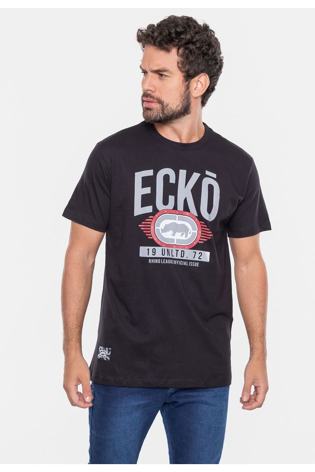 Camiseta-Ecko-Masculina-Vintage-Preta