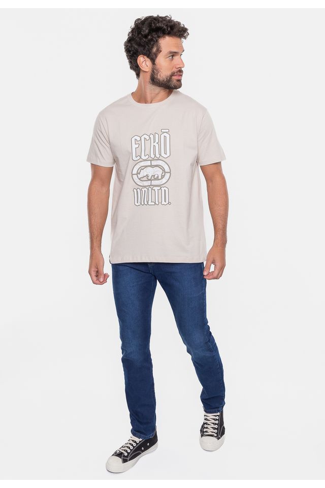 Camiseta-Ecko-Masculina-Vintage-Logo-Areia