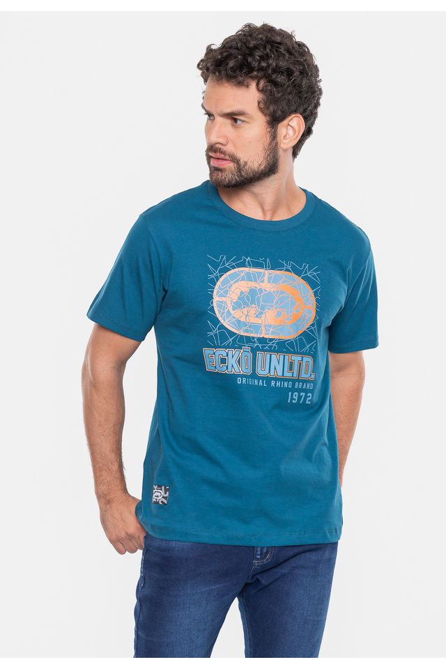 Camiseta-Ecko-Masculina-Noise-Brand-Azul-Tempestade