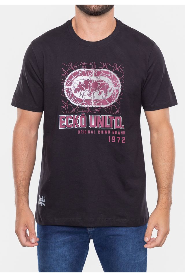 Camiseta-Ecko-Masculina-Noise-Brand-Preta