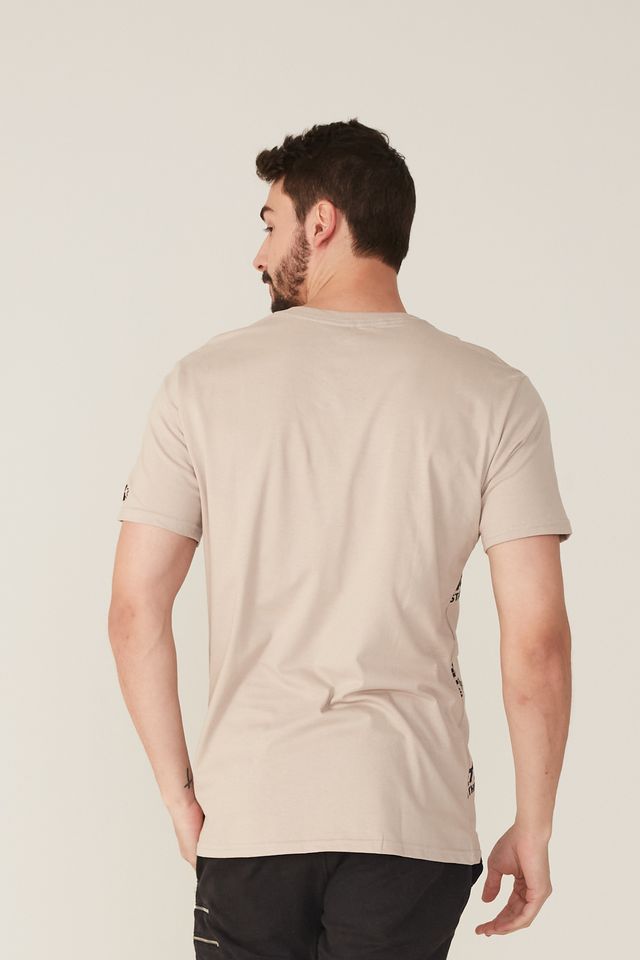 Camiseta-Starter-Estampada-Black-Label-Look-For-The-Star-Bege