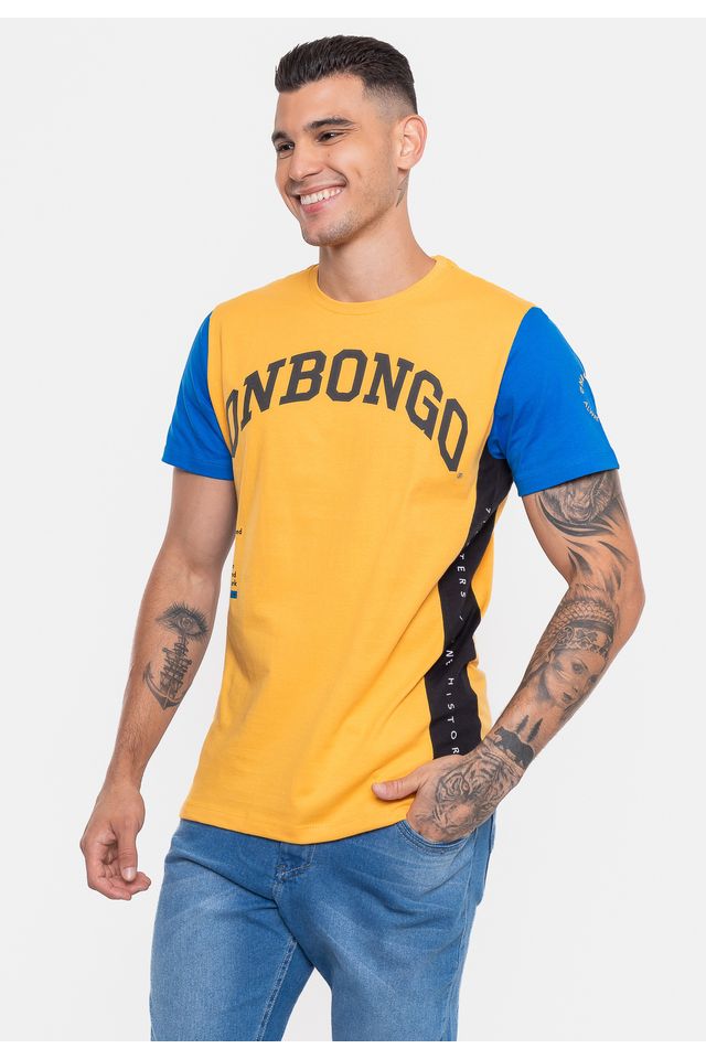 Camiseta-Onbongo-Especial-Mosaico-Brazil-Amarela-Queimado