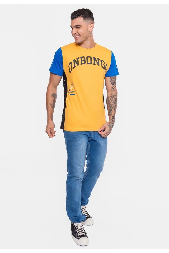 Camiseta-Onbongo-Especial-Mosaico-Brazil-Amarela-Queimado